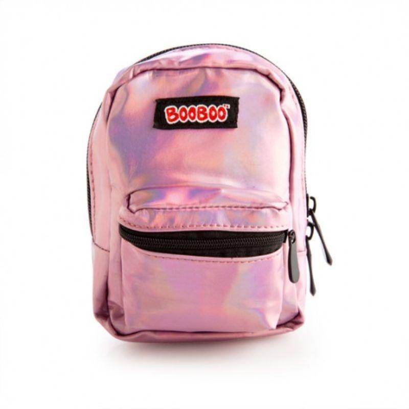 Iridescent PinkBooBoo Mini Backpack - 11cm x 5cm x 15cm - The Base Warehouse