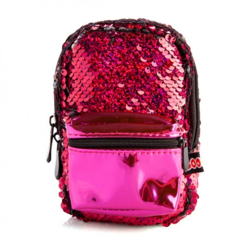 Fuchsia Sequins Print BooBoo Mini Backpack - 11cm x 5cm x 15cm