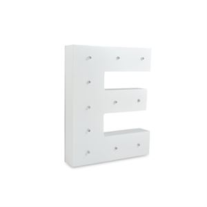 E Letter Alpha Light Up - 20cm x 22cm (2 x AA Batteries required)
