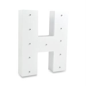 H Letter Alpha Light Up - 20cm x 22cm (2 x AA Batteries required) - The Base Warehouse