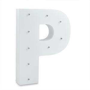 P Letter Alpha Light Up - 20cm x 22cm (2 x AA Batteries required) - The Base Warehouse