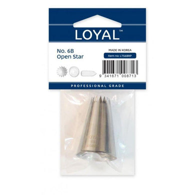 LOYAL Stainless Steel Open Star Tube - No. 6B - The Base Warehouse