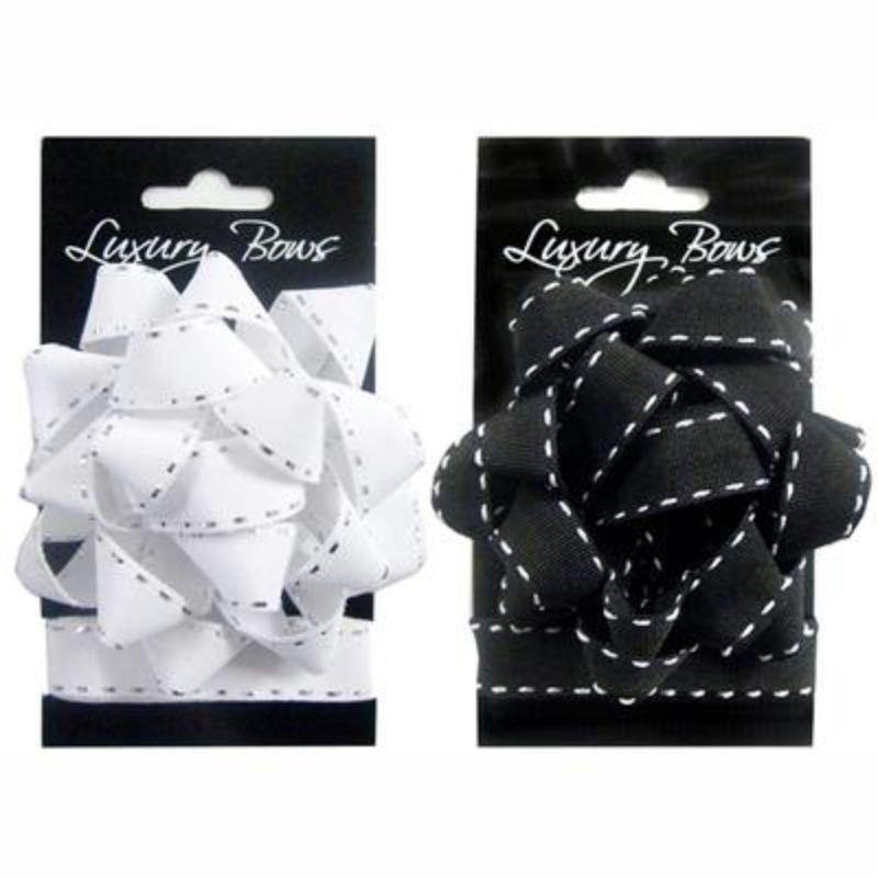 Stitched Grosgrain Bow - The Base Warehouse