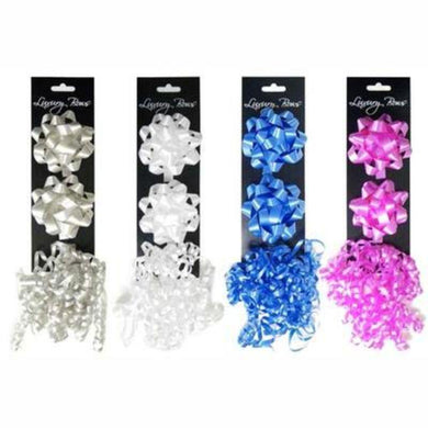 3 Pack Pearlized Bows & Curling Bow - The Base Warehouse