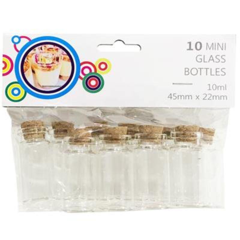10 Pack Mini Glass Bottle - 10ml - The Base Warehouse