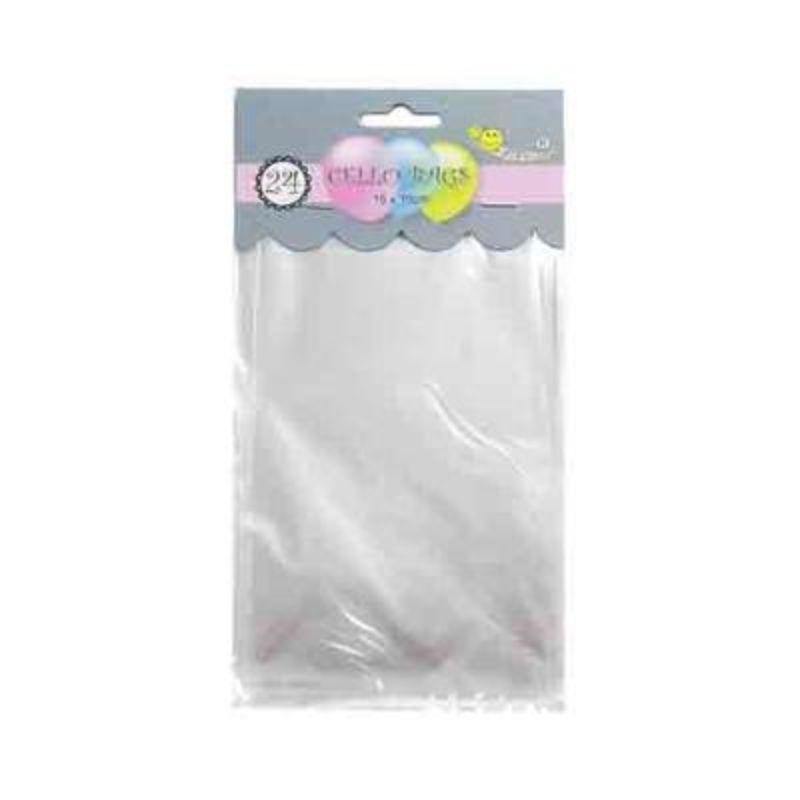 24 Pack Clear Lolly Bags - 15cm x 10cm - The Base Warehouse