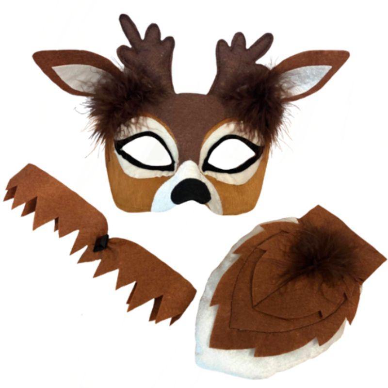 Deluxe Adult Animal Mask - Deer | The Base Warehouse