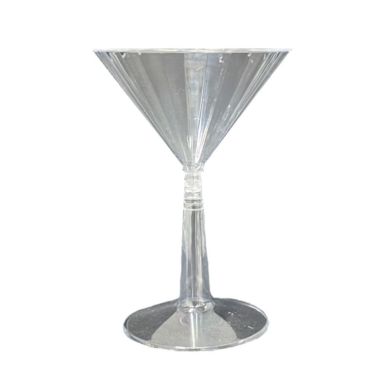 8 Pack Acrylic Martini Glass - 177ml