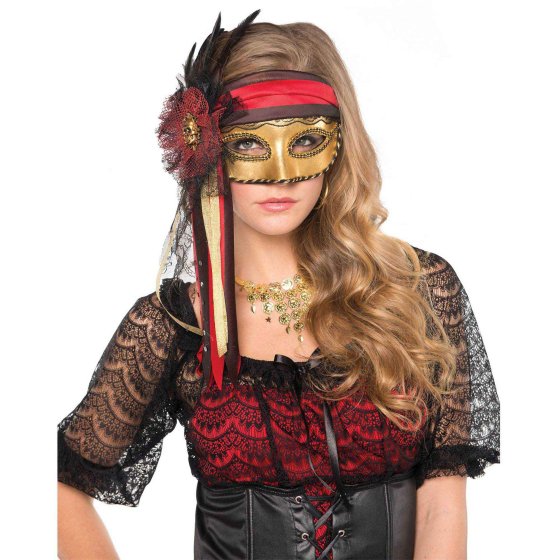 Pirate Mask Feather - Adult Size