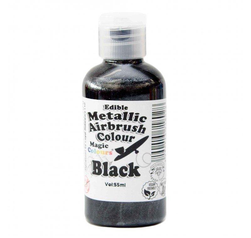 Metallic Black Airbrush Colour - The Base Warehouse