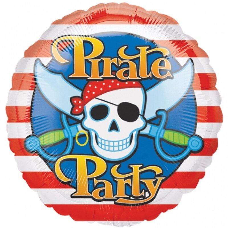Pirate Party Skull Foil Balloon - 45cm - The Base Warehouse