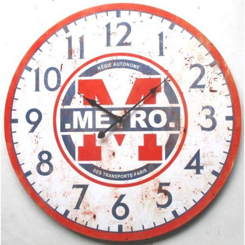 Metro Des Transports Paris MDF Clock - 57cm - The Base Warehouse