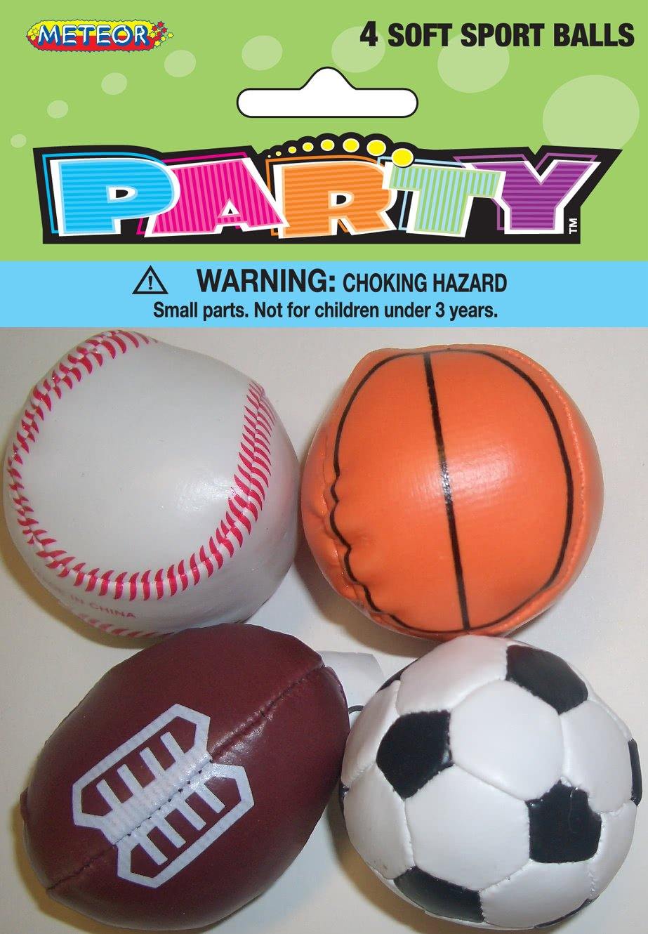 4 Pack Soft Sport Balls - The Base Warehouse