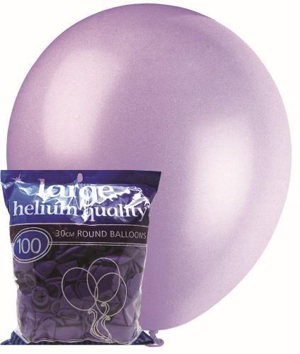 100 Pack Lavender Latex Balloons - 30cm - The Base Warehouse