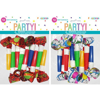 12 Pack Party Design Blowouts - The Base Warehouse