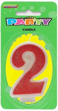 Pink Numeral Candle - 2 - The Base Warehouse