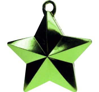 Lime Green Glitz Star Balloon Weight