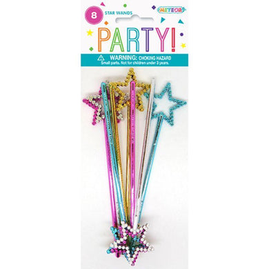 8 Pack Star Wands - 16.5cm - The Base Warehouse