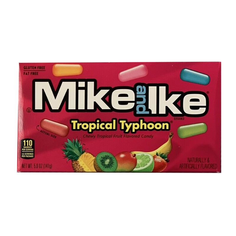 Mike and Ike Tropical Typhoon Fruit Flavoured Candy - 141g