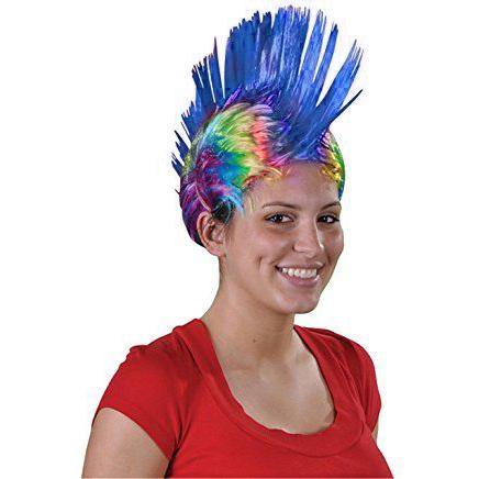 Rainbow Mohawk Hair Wig - The Base Warehouse