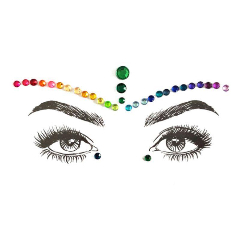 Pride Adhesive Face Jewels - The Base Warehouse