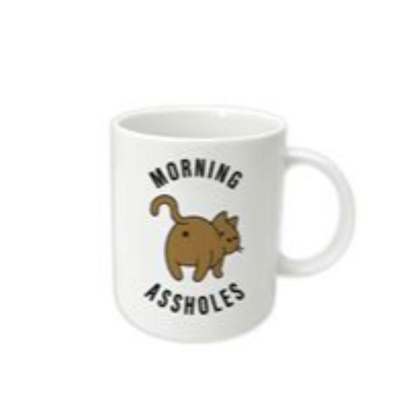 MORNING ASSHOLES Mug - 355ml - The Base Warehouse