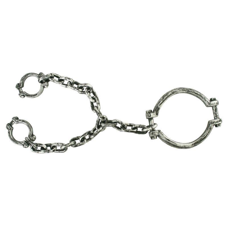Prison Neck and Hand Shackles - 100cm - The Base Warehouse