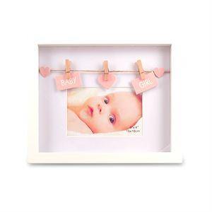 Baby Girl Picture Frame with Pegs - The Base Warehouse