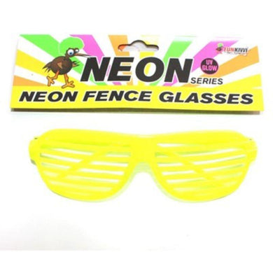 Neon Yellow Fence Glasses - The Base Warehouse