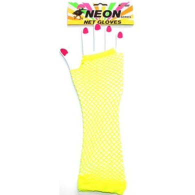 Neon Yellow Net Glove - The Base Warehouse