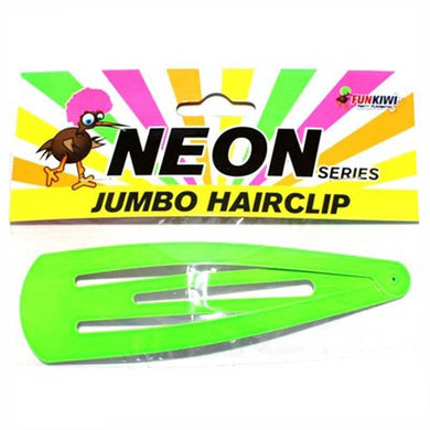 Green Neon Jumbo Hairclip - The Base Warehouse