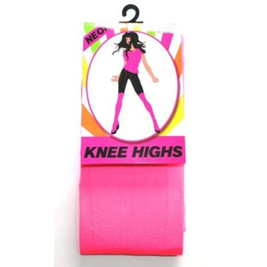Adult Neon Pink Knee High Stockings - The Base Warehouse
