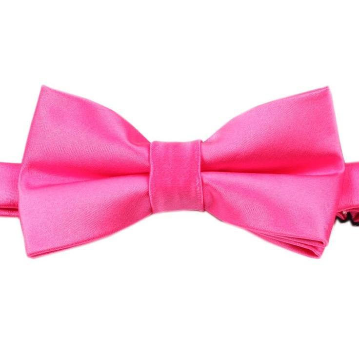 Adult Neon Pink Bowtie - The Base Warehouse