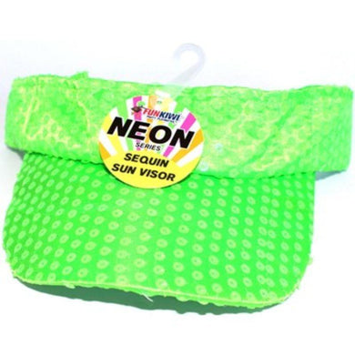 Adult Neon Green Visor - The Base Warehouse