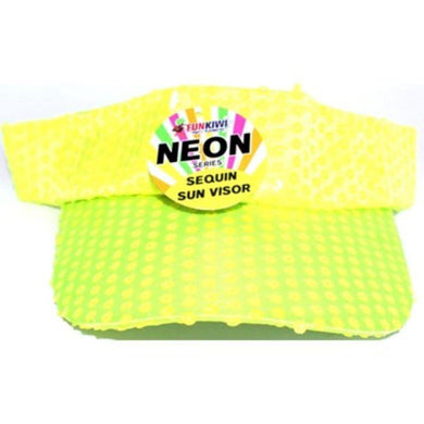 Adult Neon Yellow Visor - The Base Warehouse