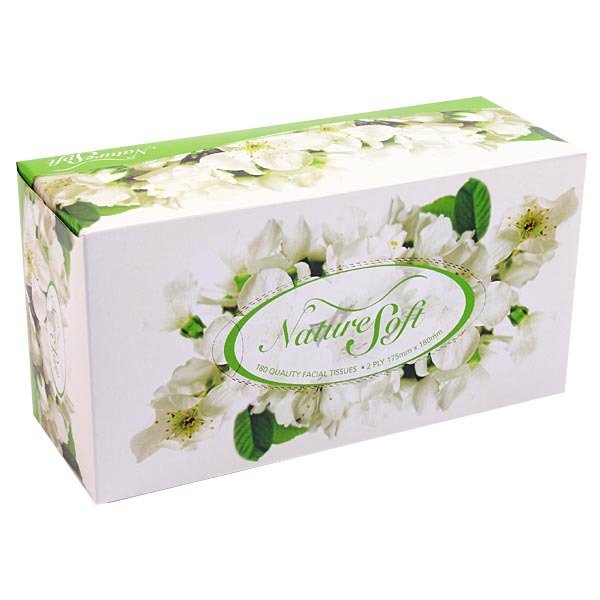 180 Sheets 2Ply Facial Tissue Box - 175mm x 175mm