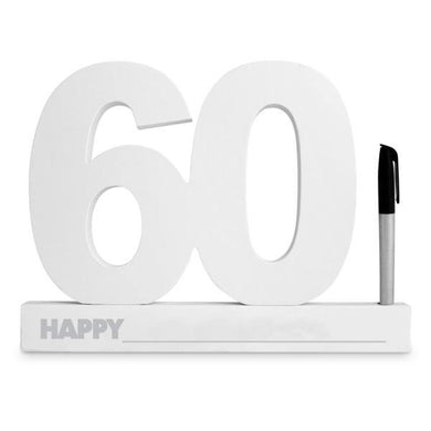 60th Birthday Signature Block - The Base Warehouse