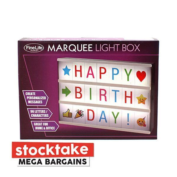 Marquee Light Box - With Assorted Letters
