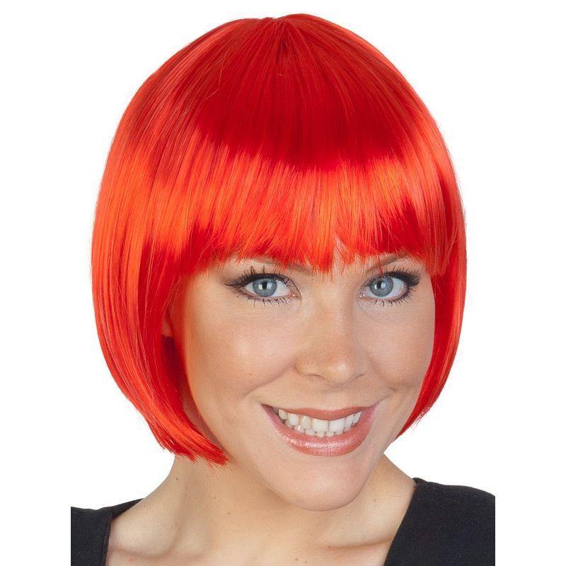 Womens Red Paige Bob with Fringe Wig - The Base Warehouse