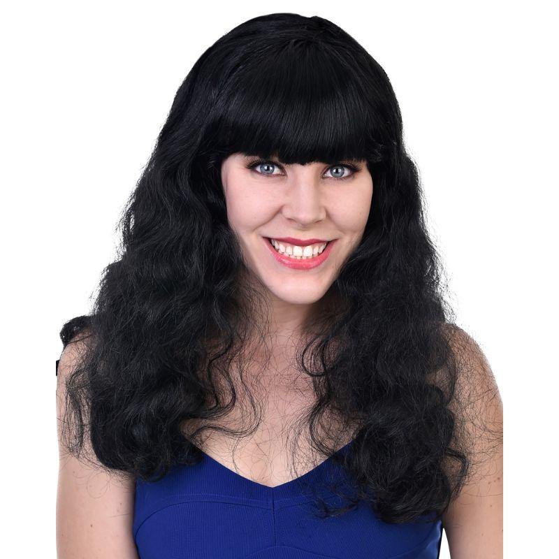 Womens Black Long Isabella Wig - The Base Warehouse