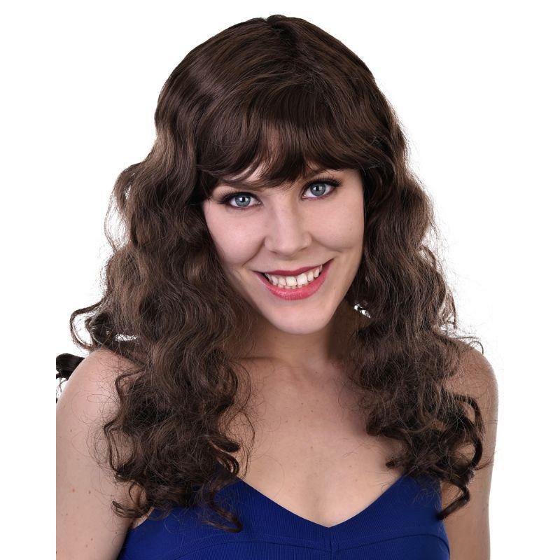 Womens Brown Long Isabella Wig - The Base Warehouse