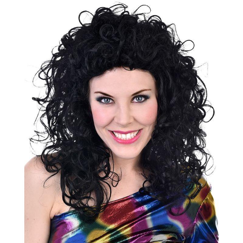 Disco Black Wig - The Base Warehouse
