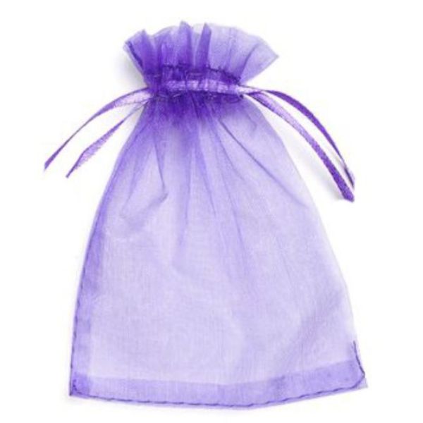 10 Pack Light Purple Organza Bag - 13cm x 18cm