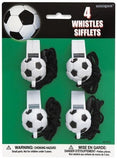 Load image into Gallery viewer, 4 Pack 3D Soccer Ball Whistles - The Base Warehouse
