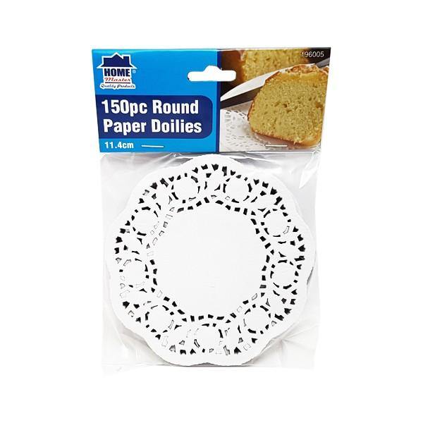 150 Pack Round Paper Doilies - 11.4cm - The Base Warehouse