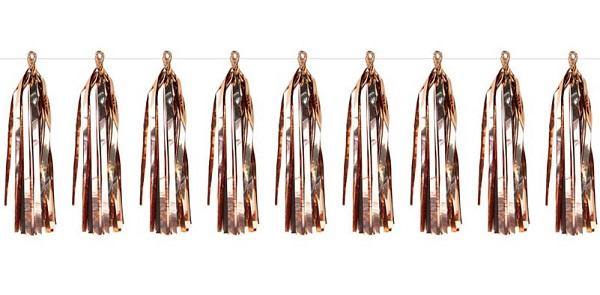 Rose Gold Metallic Foil Tassel Garland Kit - The Base Warehouse