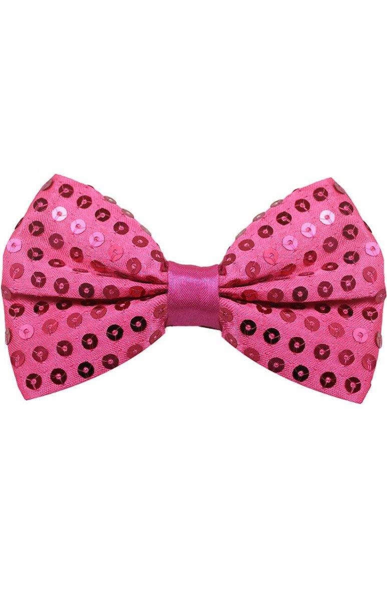 Pink Sequin Bowtie - The Base Warehouse