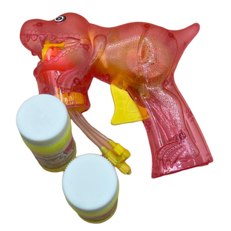 Plastic Dino Bubble Gun Blower - 15cm x 15cm