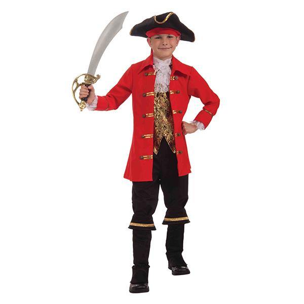 Boys Captain Cutlass Pirate Costume - Medium - The Base Warehouse