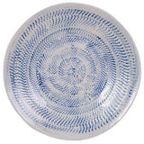 Load image into Gallery viewer, Large Blue Embossed Ceramic Platter - The Base Warehouse

